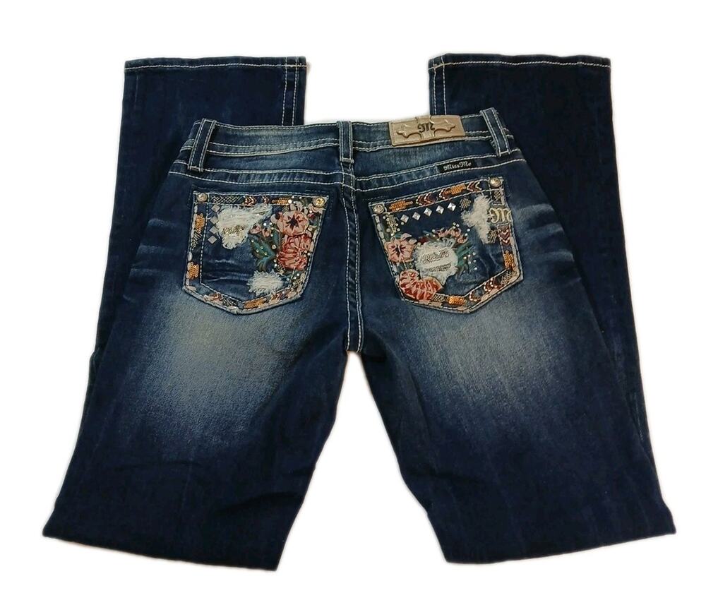 Miss Me Boot Cut Jeans Size 27 Inseam 32 $140 NWNT